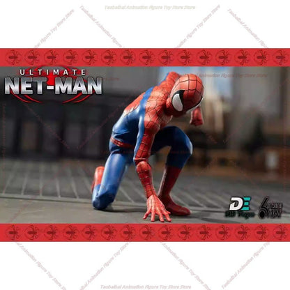 6in Studio 1/12 Ultimate Netman Red Ultimate Black Symbiote Action Figure Anime Toy em Estoque Original