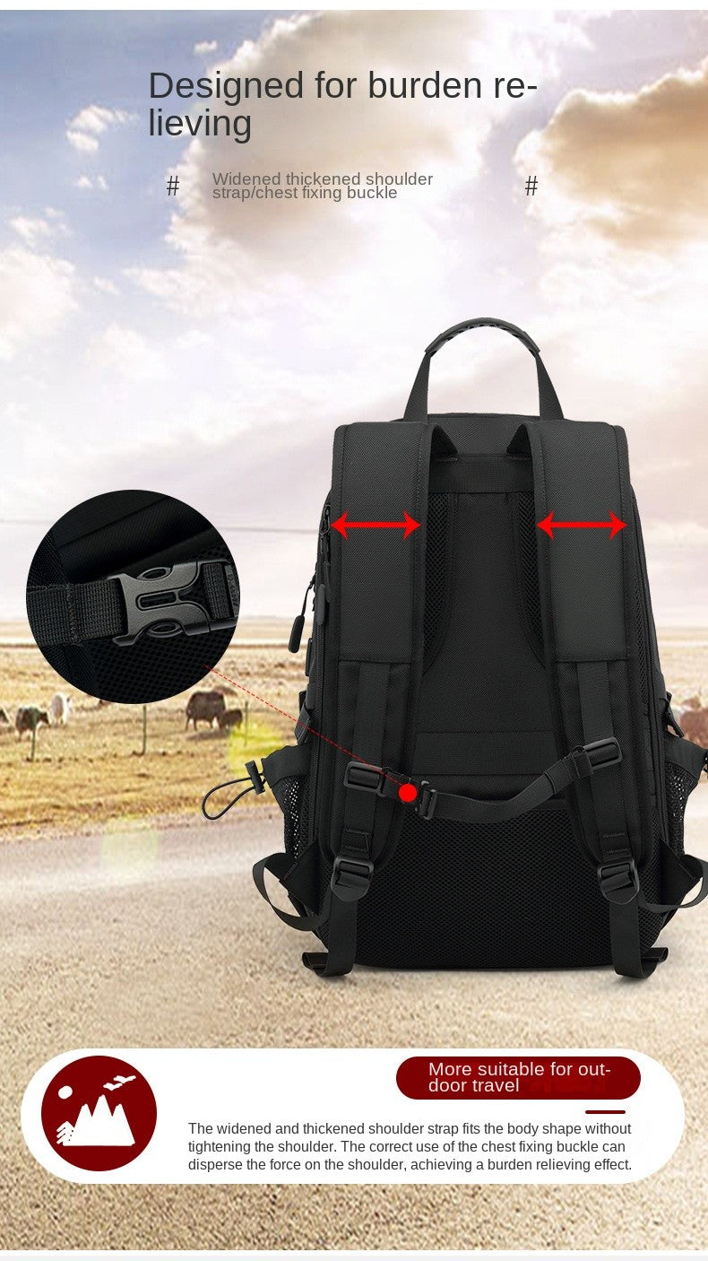Mochila Masculina Unisex 50/60/80L Externa USB de Grande Capacidade para Viagem Mochila Esportiva para Trekking, Caminhada, Acampamento