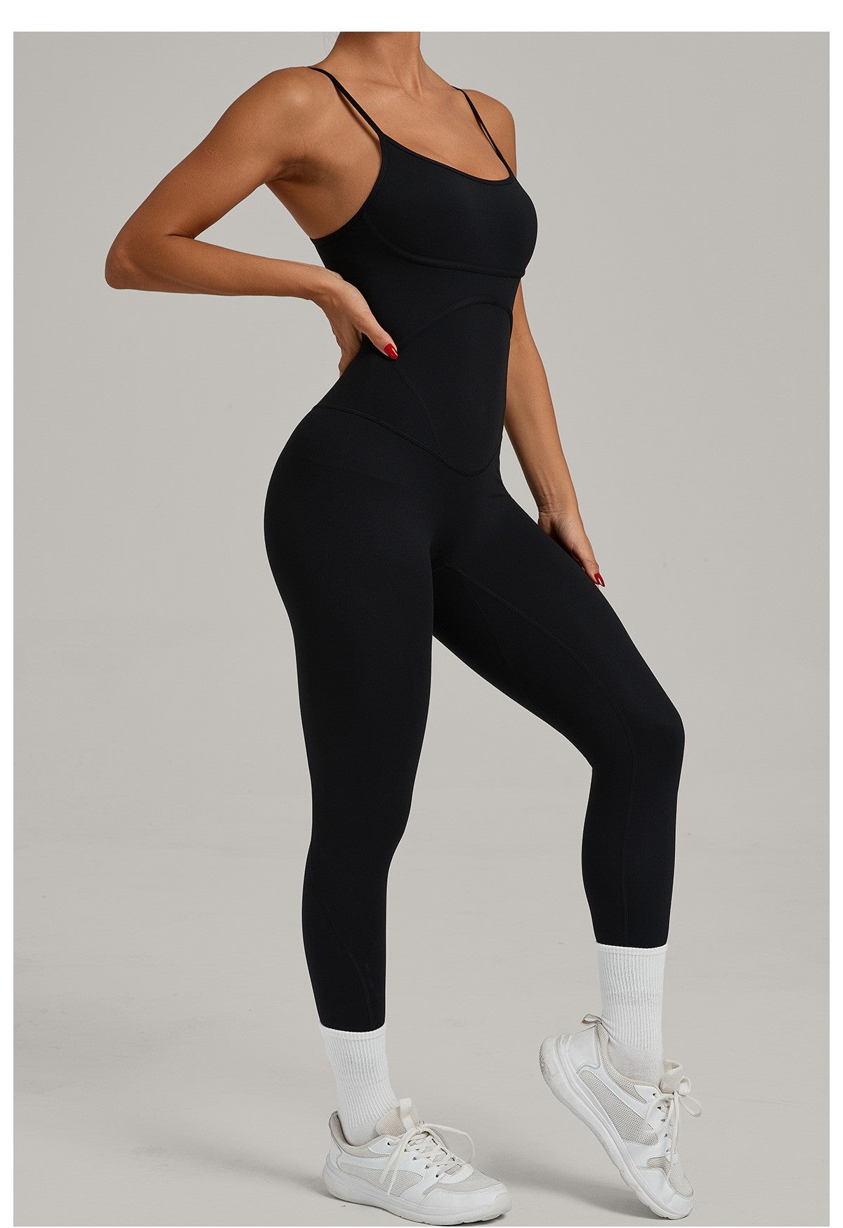 JUREN Fitness Jumpsuit Women Tracksuit Sports Playsuit Running One Piece Yoga Suit Scrunch Backless Set Rompers Gym Clothes