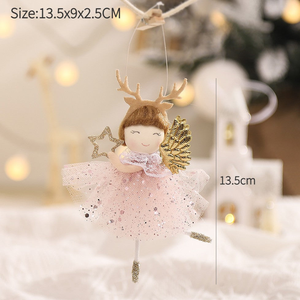 New Year 2024 Christmas Angel Dolls Xmas Tree Pendant Ornaments Navidad 2022 Christmas Decoration for Home Natal Gifts Noel Deco