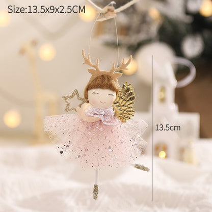New Year 2024 Christmas Angel Dolls Xmas Tree Pendant Ornaments Navidad 2022 Christmas Decoration for Home Natal Gifts Noel Deco