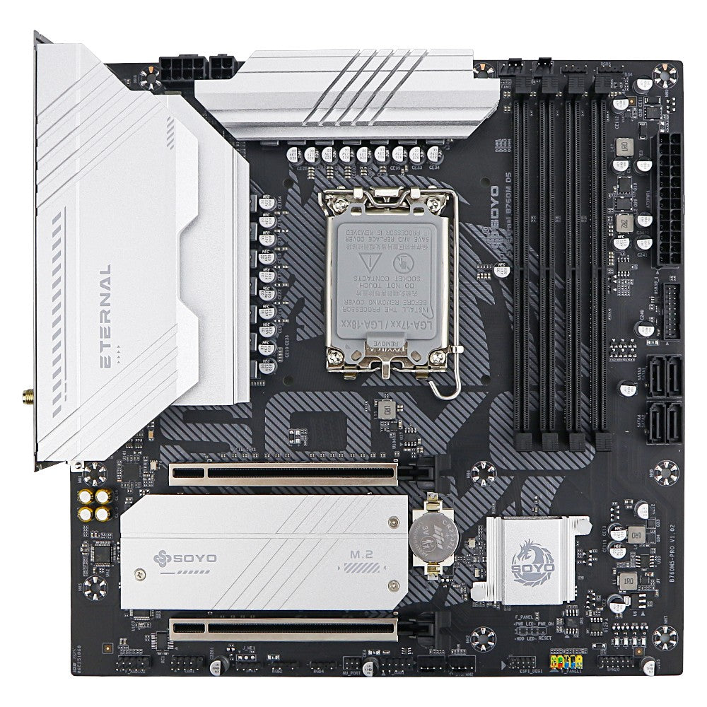 SOYO B760M D4 WiFi DDR4 LGA 1700 Intel B760 M-ATX Motherboard 2* M.2 PCIe 4.0 Type-C WiFi6 ARGB USB3.2 For 12/13/14th processor