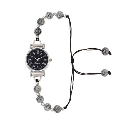 Fashionable trend simple luxury round plate pointer style bracelet ladies watch