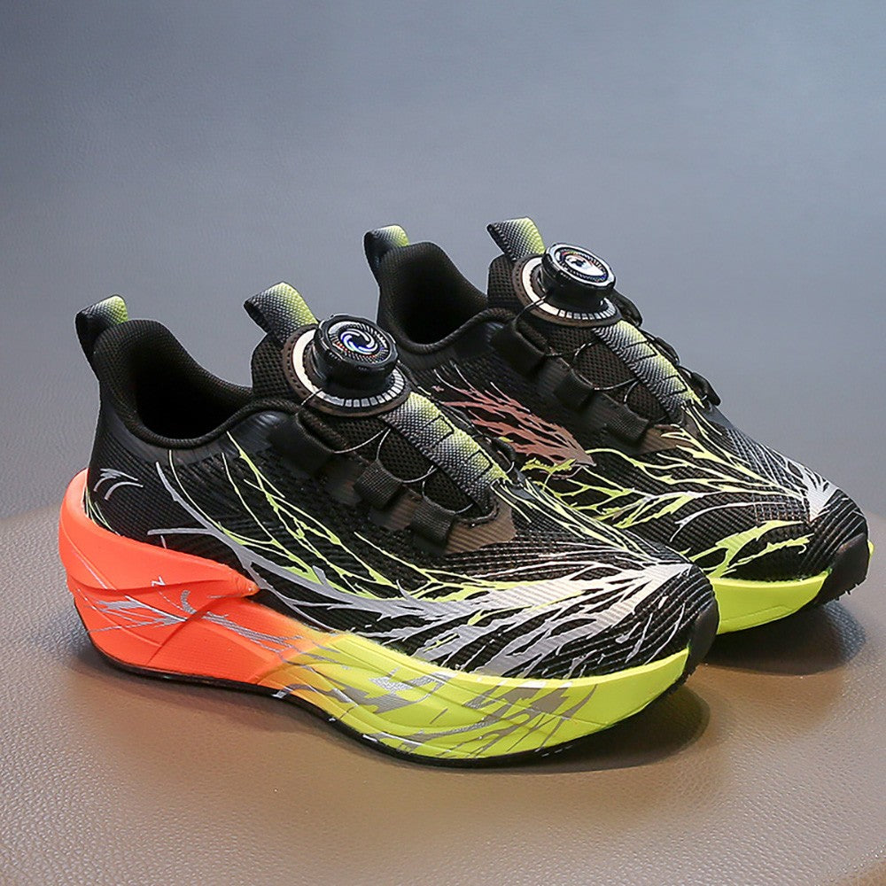 Autumn Sport Shoes For Children Mesh Breathable Teenager Kid's Sneakers Soft-soled Lightweight Boy's Girl's Running Shoes