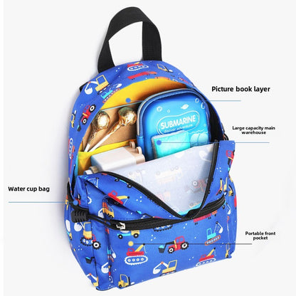 Children's Adjustable Shoulder Backpack Jurassic Cartoon Bags Boys Girls Student Large Capacity Backpacks Kids School Travel Bag
