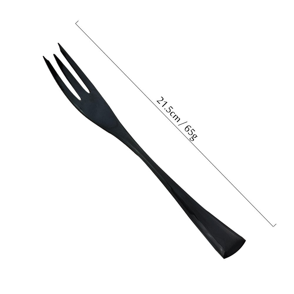 JANKNG Conjunto de Talheres Preto 1 Peça Aço Inoxidável 18/10 Ocidental Talheres de Mesa Garfo Faca de Bife Manteiga Jantar