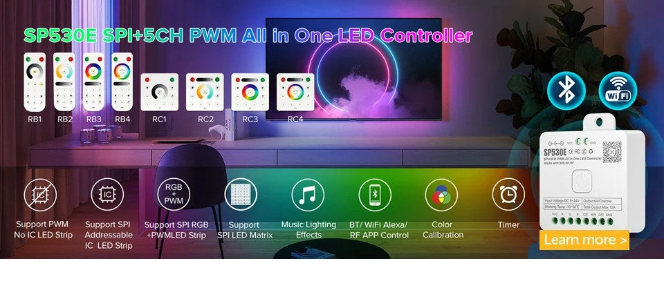 WS2812B RGB LED Panel Screen 8x8 16x16 8x32 256 Pixels Digital Flexible Programmed Individually Addressable Full Color DC5V