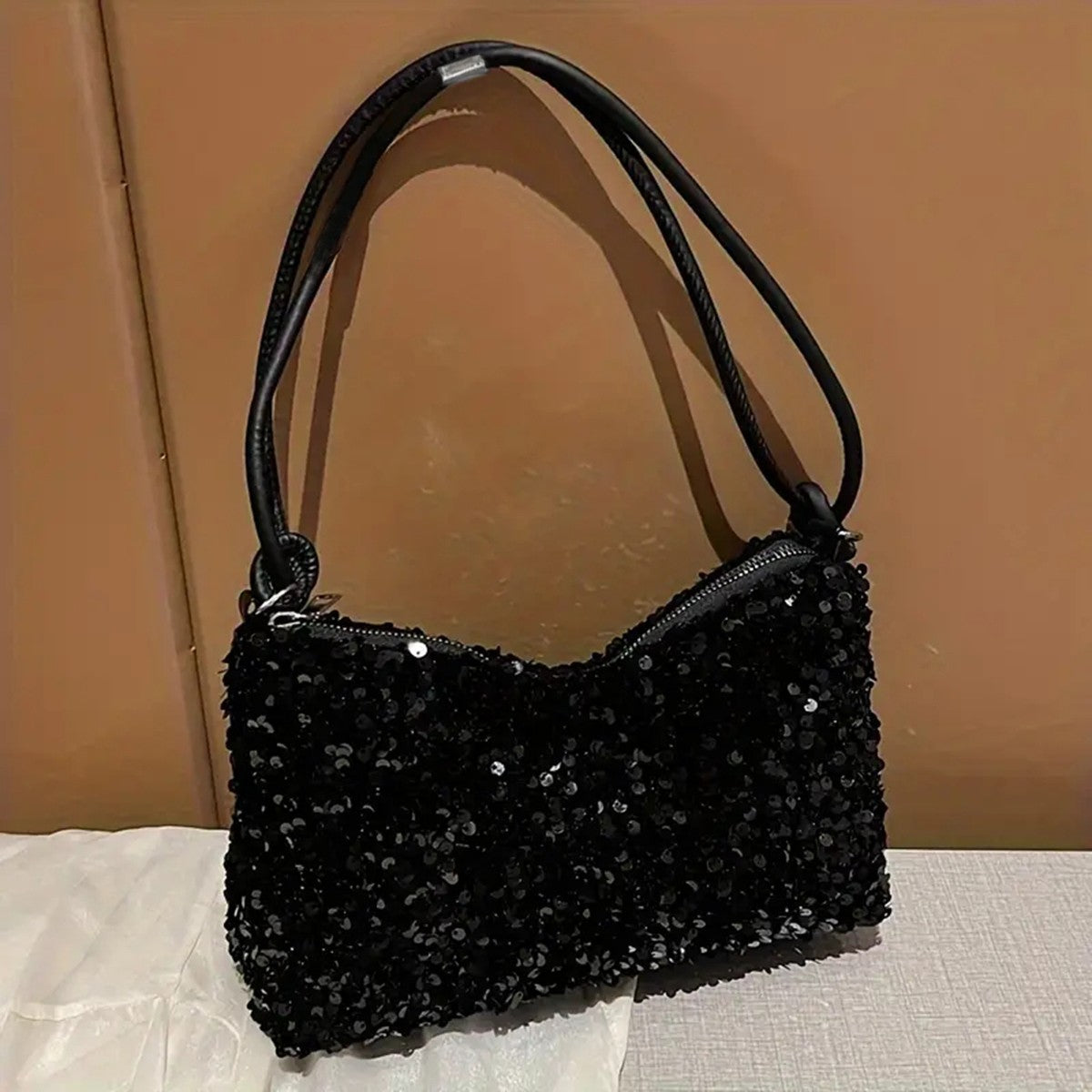 Black Spice Glitter Underarm Bag Casual chic chic design Crossbody shoulder bag one outfit