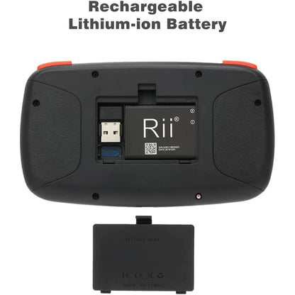 Teclado Sem Fio Bluetooth Rii i4 Mini Com Touchpad 2.4GHz Retroiluminado Mouse Controle Remoto Para Windows Android TV Box Smart TV