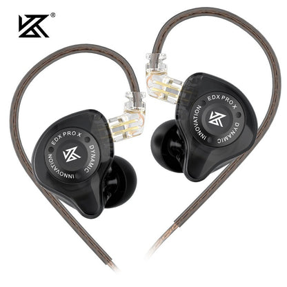 KZ EDX PRO X Metal Earphones Dynamic HiFi Deep Bass Sound Earbud Sport Music Noise Cancelling Headset