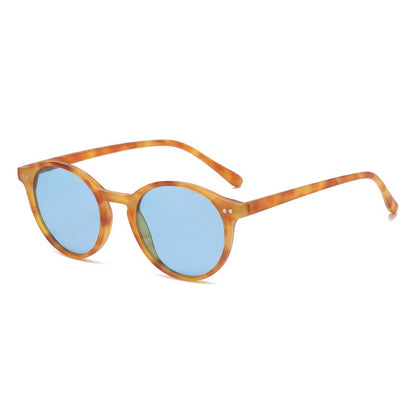 Óculos de Sol Polarizados Redondos Retrô Masculino Feminino Armação Clássica Leopardo Óculos de Sol Fashion Preto Dirigindo Masculino Feminino Goggles UV400