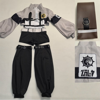 GACHIAKUTA Riyo Cosplay Costume Anime Reaper Full Set with Vest Shorts Waist Bag Halloween Christmas Plus Size Suit