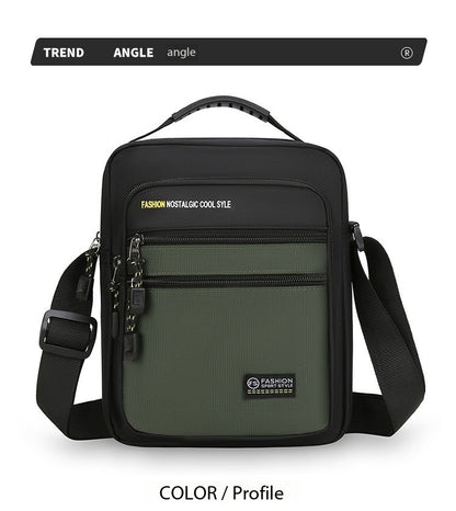 New Fashion Oxford Men Crossbody Bag Single Shoulder Bags Big Capacity Storage Bag Fashion Multi-Pockets Business Crossbody Bags