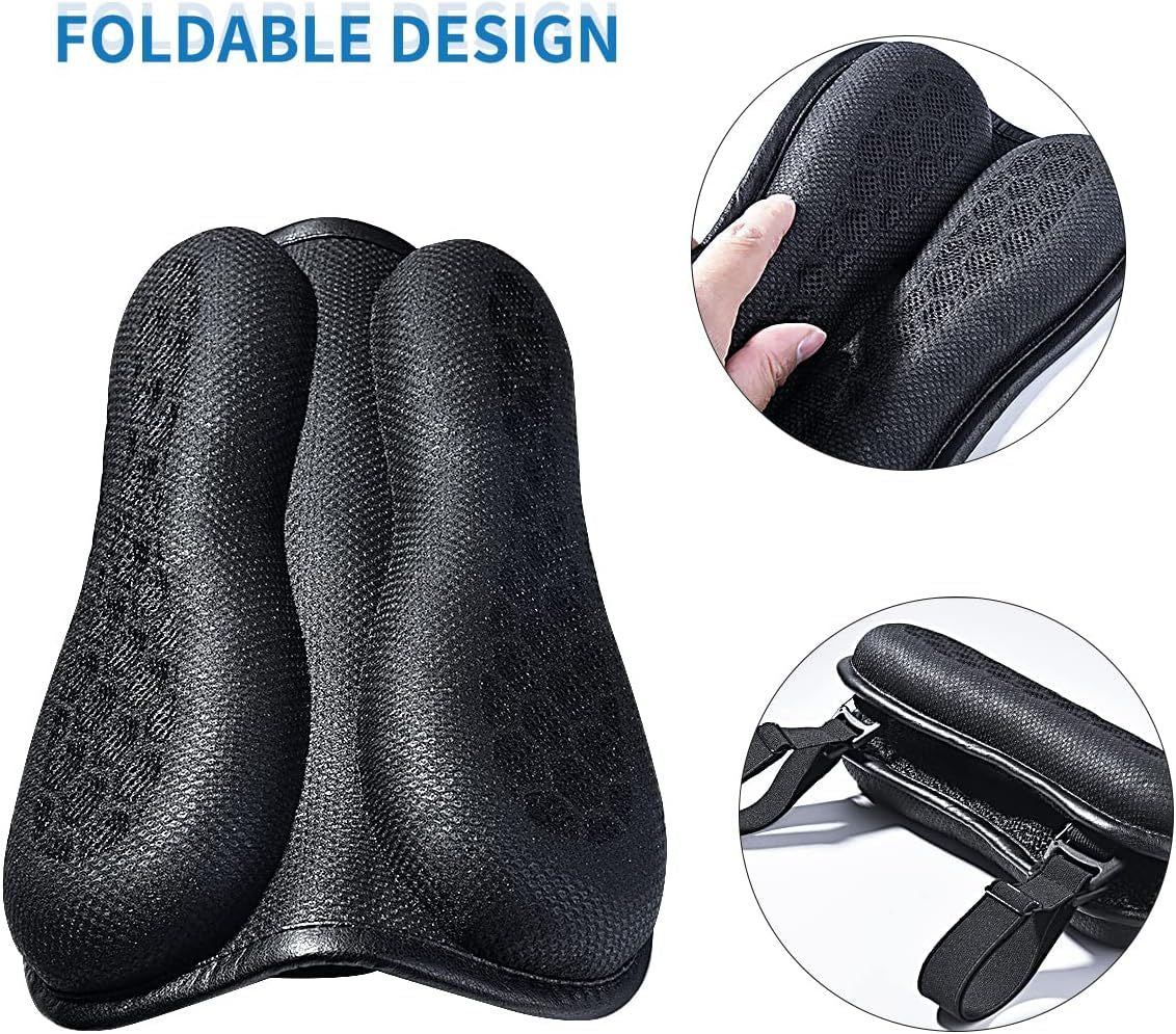 Capa de Almofada de Assento de Motocicleta Cruiser Esportiva para Viagens, Selim Redutor de Pressão, Amortecedor, Protetor de Assento de Motocicleta com Almofada de Ar