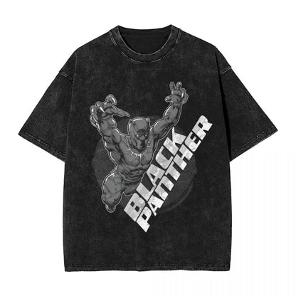 Men's Frgrt T Shirt Black Panther 100% Cotton Clothing Humorous Short Sleeve Crew Neck Tee Shirt 6XL T-Shirts