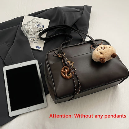 Women's Vintage Korean Style Single Shoulder Bag - Convertible Crossbody/Handbag, Women's Handbag, Underarm Bag, Crossbody Bag