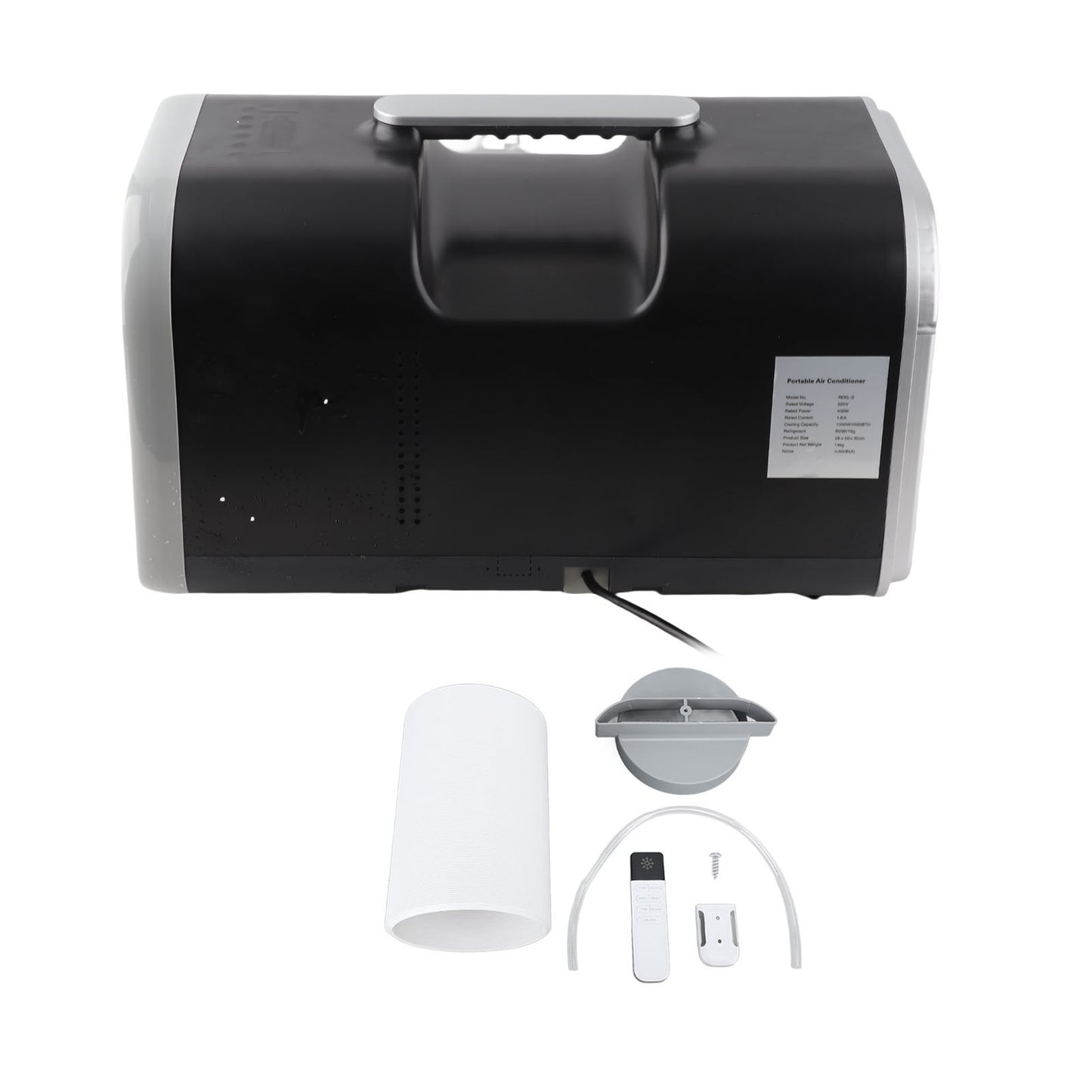 Ar Condicionado Portátil Dual Inverter 4500BTU Economia de Energia Pequeno Climatizador Móvel com Controle Remoto para Camping 400W