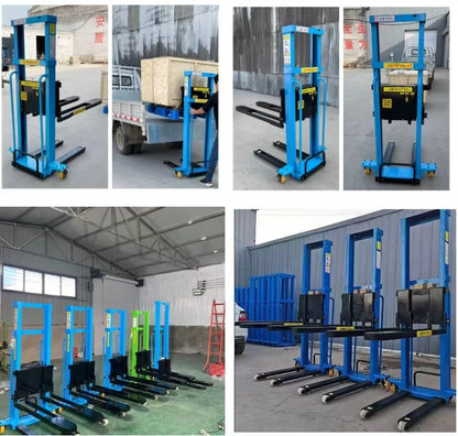 Empilhadeiras Elétricas Portáteis Especializadas Montadas em Caminhão 1 Tonelada 500kg Capacidade de Carga Elevação Totalmente Automática Manuseio Pequenas Empilhadeiras