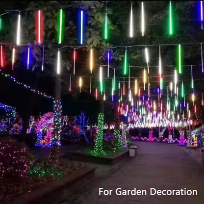 30/50cm Solar LED Meteor Shower Light Holiday String Light Waterproof Fairy Garden Decor Outdoor Led Street Garland Christmas