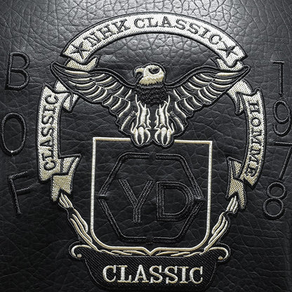 2024 New Men's Leather Coat Pilot Motorcycle Leather Coat Regular Thickened Large Leather Coats Embroidered Pocket Men Jacket