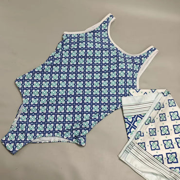 2025 Luxury Design Women's Scarf Swimsuits Italian Designer Brand Sexy Beach Scarf Bikini Set