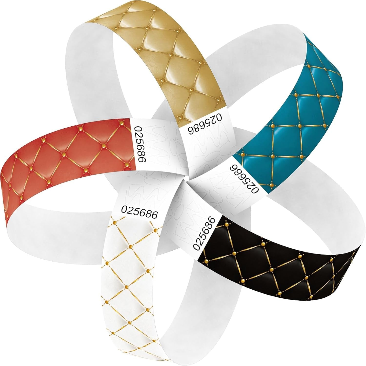 Red Flame 250pcs Tyvek Wristbands Colored Paper Event Wrist Bands Party Games Competitions Guest Gifts