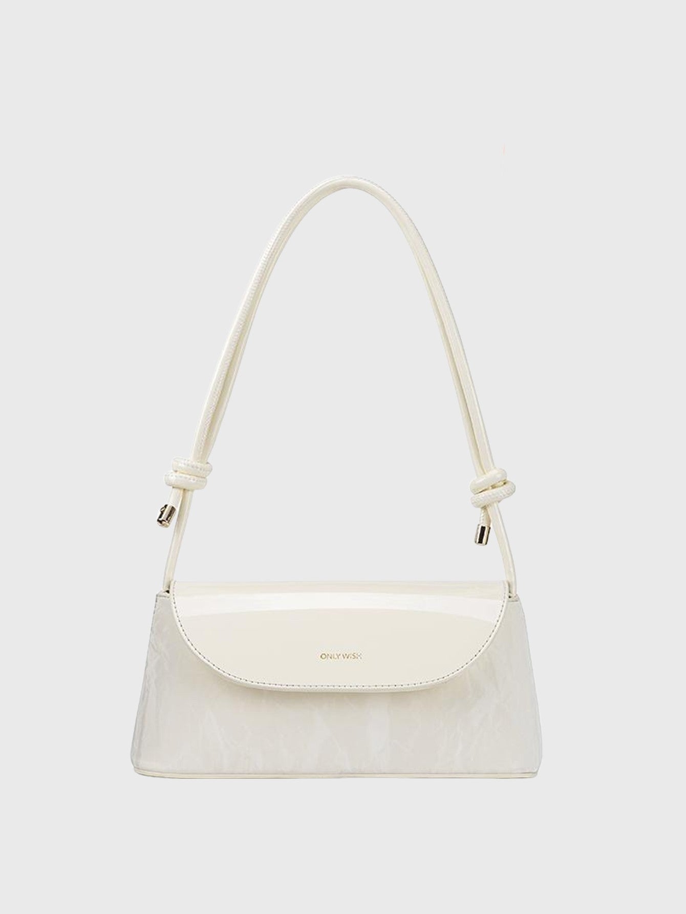 Lady Fashion Simple French one-shoulder Crossbody solid color fashion Underarm Pu Leather small square bag