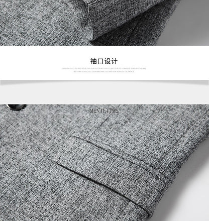 Men's Blazer Casual Suit Spring Thin Middle-aged Top Jacket Blazers for Men Men Suit