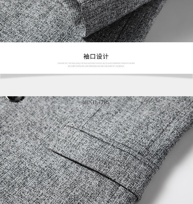 Men's Blazer Casual Suit Spring Thin Middle-aged Top Jacket Blazers for Men Men Suit