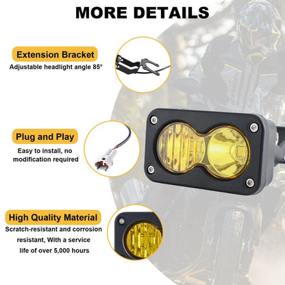 Motorcycle LED Headlight Kit for Sur-Ron Segway X260 and Talaria Flood Light Pods Combo Kit
