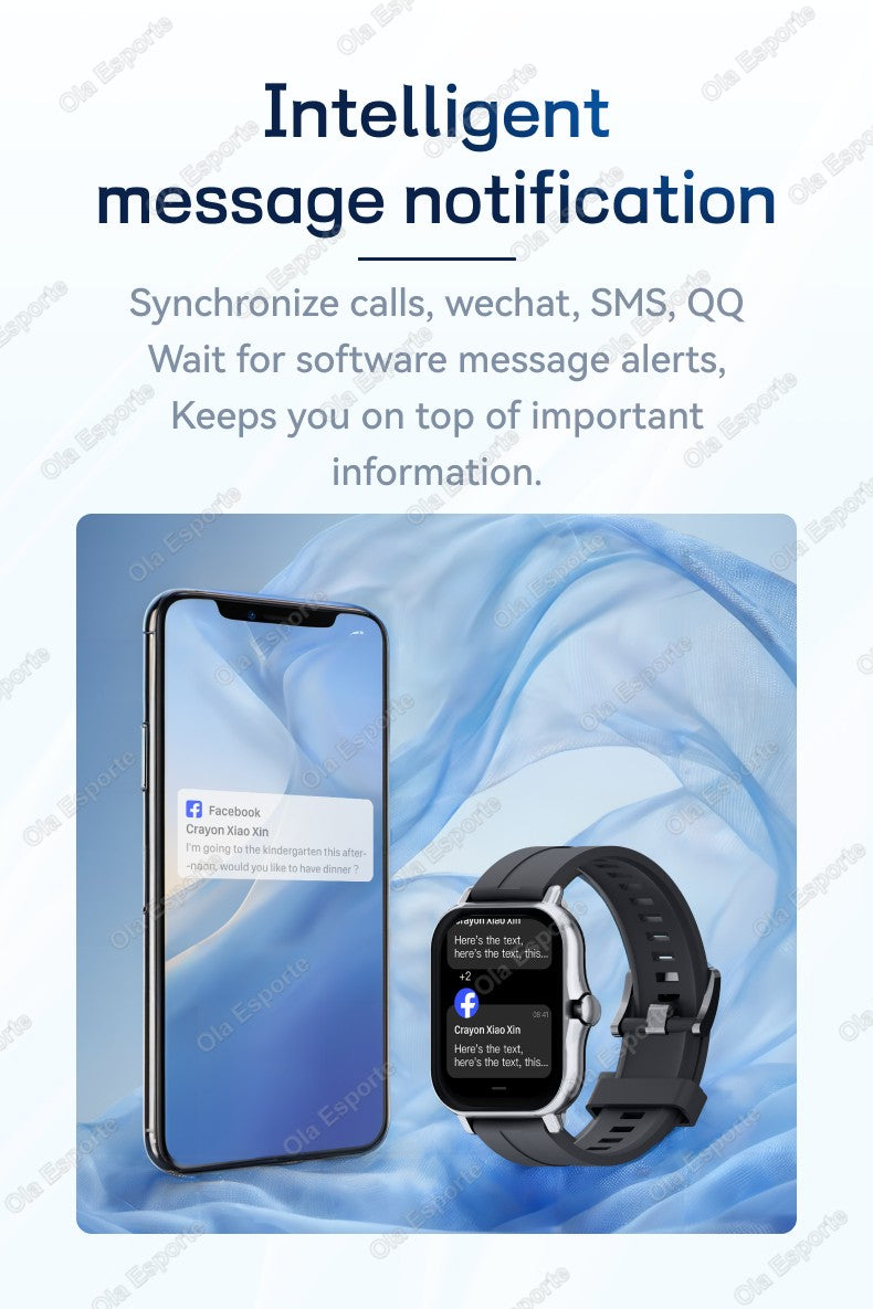 Smart Watch 1.83" Hd Screen Bluetooth Call Heart Rate Blood Oxygen Health Monitor Sports Smartwatch Women Men Holiday Gifts New