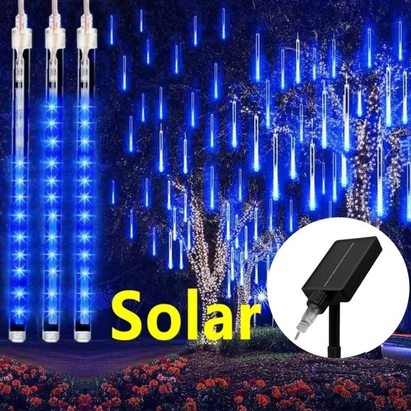 30/50cm Solar LED Meteor Shower Light Holiday String Light Waterproof Fairy Garden Decor Outdoor Led Street Garland Christmas