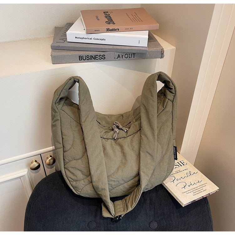 New Commuting Crossbody Bags for Women Fashion Texture and Simple Hobo Shoulder Bag Large Capacity Versatile Bags for Travel