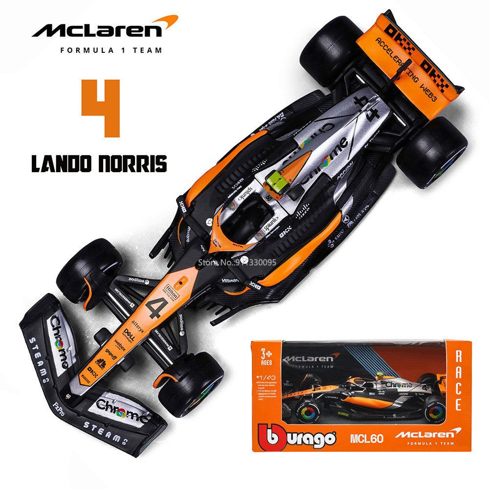 Bburago 1:43 F1 Aston Martin Aramco F1 Team AMR23 2023 #14 Alonso #18 Stroll Carro de Liga Metálica Modelo Fundido Colecionável