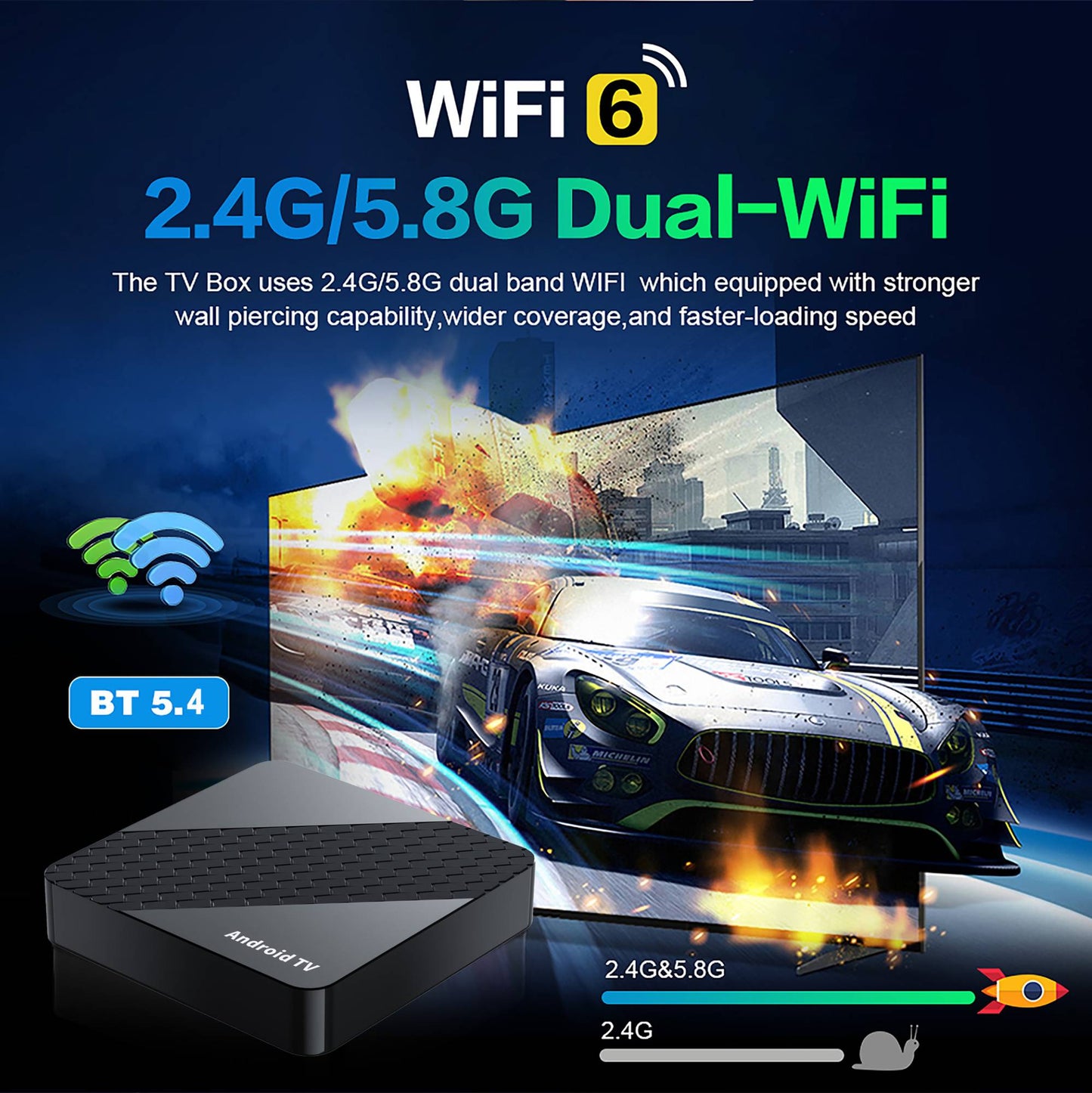 YOZHIXU Smart TV Box X10 RK3518 Android 16 Streaming Media Player Quad Core Cortex A53 Ram 4GB 8GB Rom 64GB 128GB Set Top Box