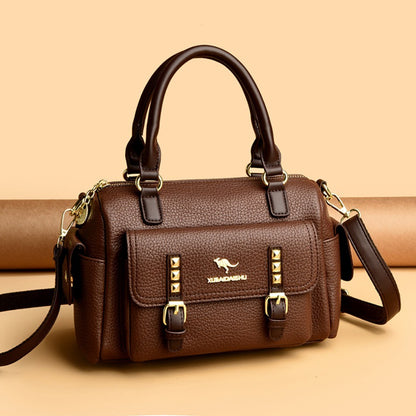 Luxury Designer Soft Pu Leather Shoulder Crossbody Messenger Bags for Women 2026 High Quality Casual Ladies Purses and Handbags