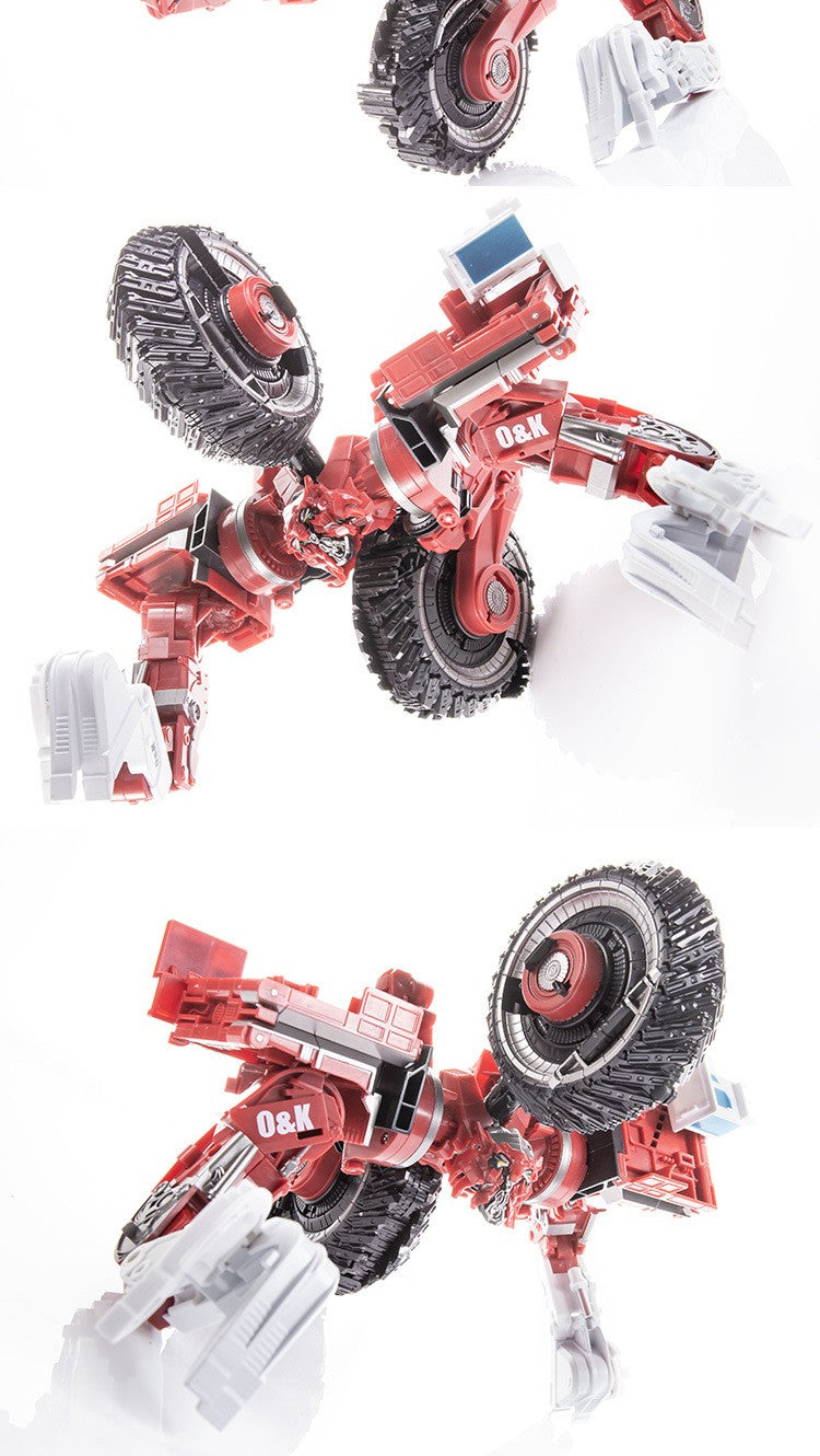 DD02 Anime Transformation Toys AOYI 8 EM 1 Boneco Articulado Maneiro Modelo Scrapper G1 KO SS60 Devastator Engenharia Carro Robô Menino
