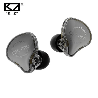 KZ EDC PRO IEM Earphones HIFI Bass In-ear Wired Headphones Dynamic Driver Monitor Earbuds with Detachable Audio Cable KZ EDX PRO