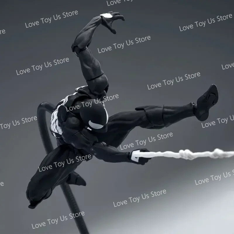 Original Mess Toys Spider Figure Black Suit Neighbor Symbiote Scarlet Spider Kaine Parker Black Red Spider Action Figure Toys