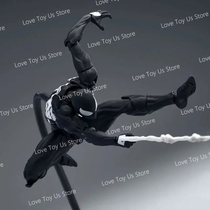 Original Mess Toys Spider Figure Black Suit Neighbor Symbiote Scarlet Spider Kaine Parker Black Red Spider Action Figure Toys