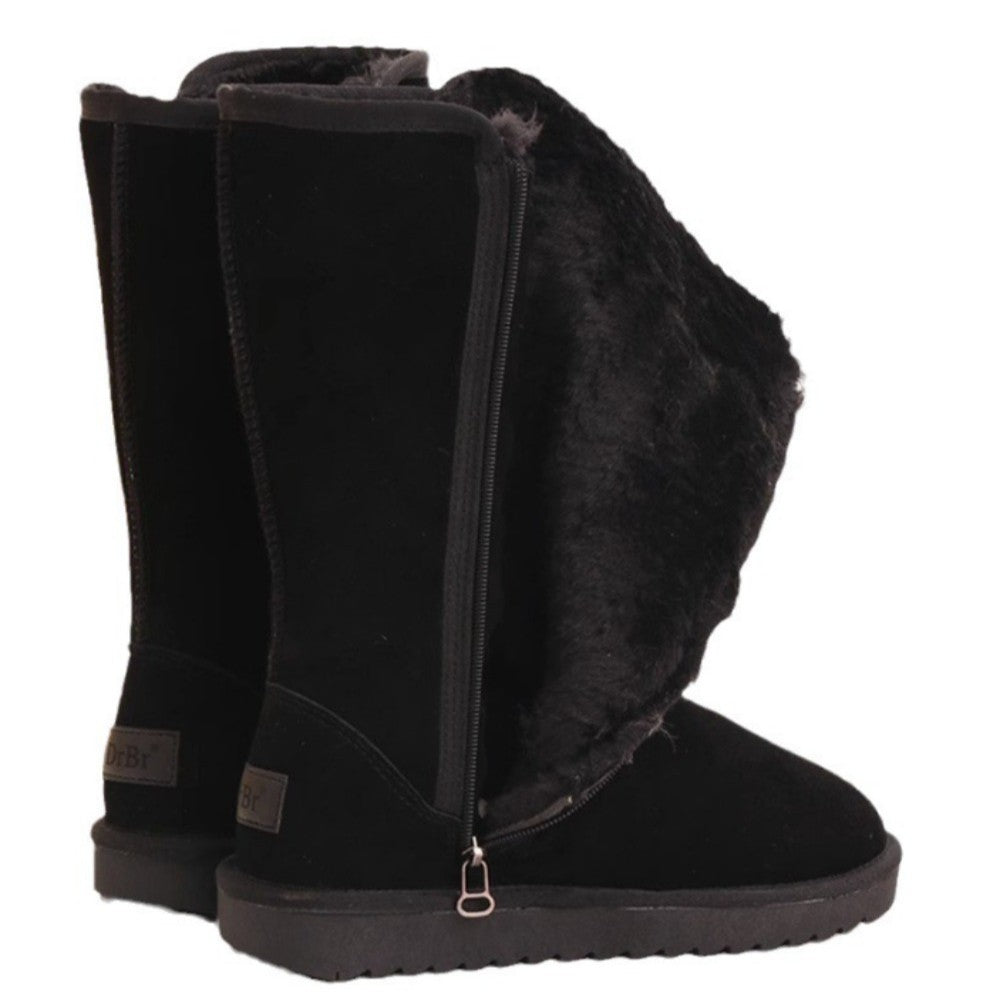 Women Classic Ladies Girls Winter Snow Boots 2024 Waterproof Warm Genuine Leather Fur Australia Plus Velvet Knee High Winter