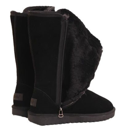 Women Classic Ladies Girls Winter Snow Boots 2024 Waterproof Warm Genuine Leather Fur Australia Plus Velvet Knee High Winter