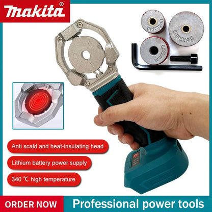 Máquina de solda elétrica Makita para tubos, sem fio, fusora PPR PE, ferro de solda para tubos de plástico, aquecimento PP por termofusão para bateria 18V