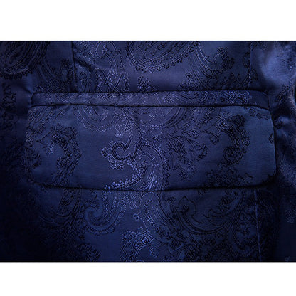 Multi Colors Men's Suit Palace Style Dark Pattern Design and Fashionable One Button Buckle Slim Fit Blazer Mujer Clothing