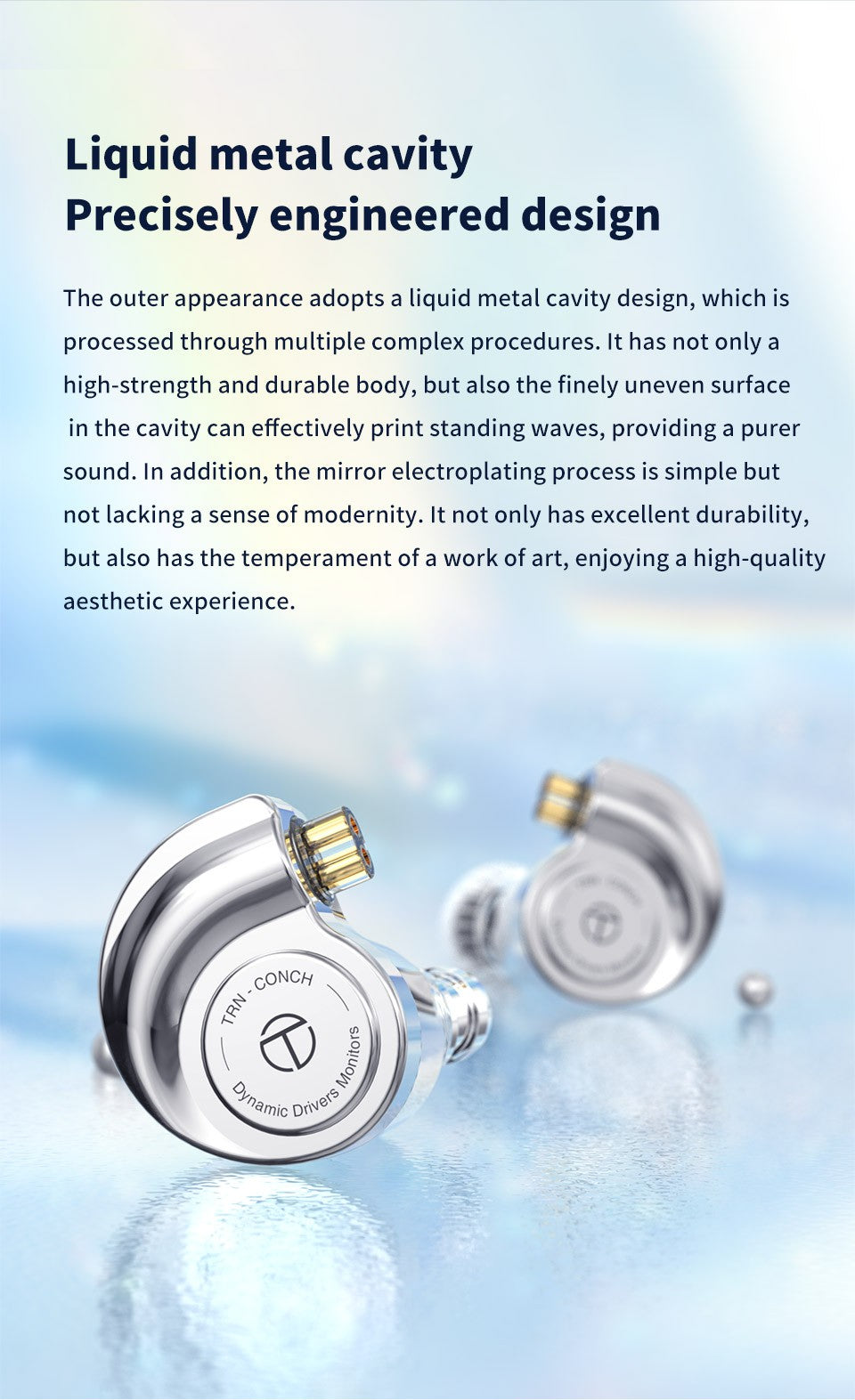 TRN CONCH In-Ear Earphones 10mm Dual Magnetic Circuit DLC Dynamic Driver Headphones Sports Earbuds Monitor IEMS with 3.5/2.5/4.4