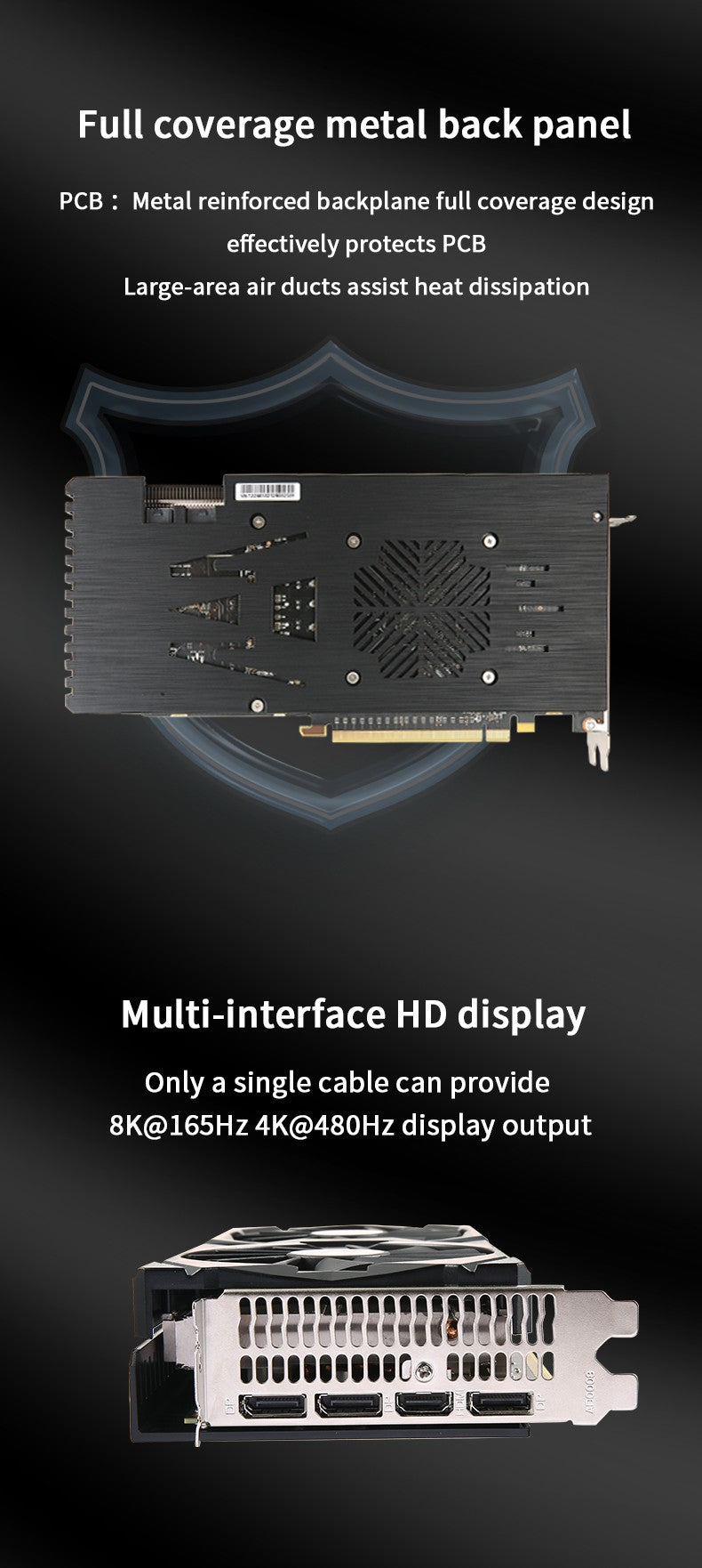 Placa de vídeo Veineda RX 5700XT 8 GB GPU GDDR6 256 bits 8 pinos + 6 pinos 7 nm DP*3 HDMI*1 Suporta CPU de desktop