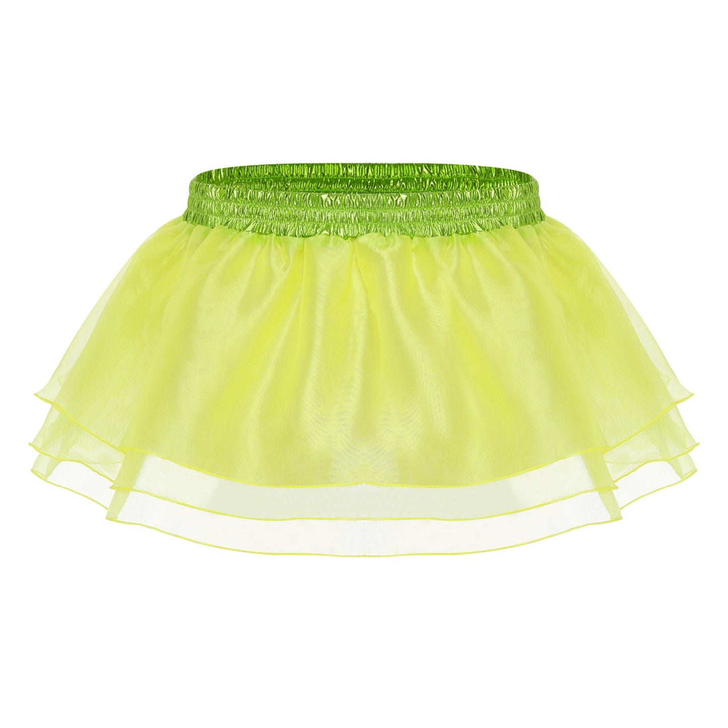 Womens Tiered A-line Pleated Short Skirt Shiny Glitter Skirt for Rave Festival Pole Dance Bar Party Skirt Night Club Costume