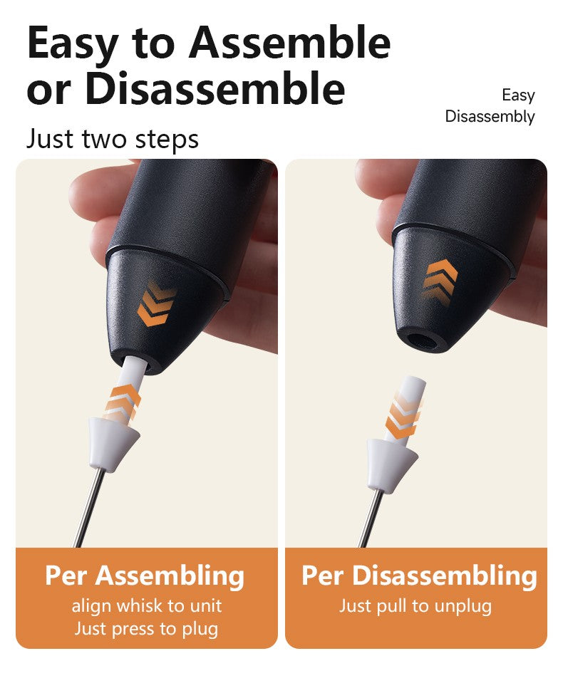 Espumadores de Leite Sem Fio Recarregável USB Elétrico 3 Velocidades Mini Liquidificador Portátil Batedor de Café para Ferramentas de Cozinha