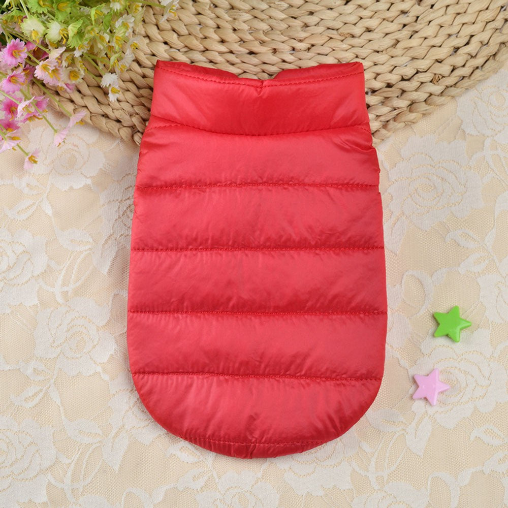 Casaco de Inverno para Cachorro Acolchoado Macio e Quente Colete Jaqueta para Cães Pequenos Gatos Roupas para Pets Teddy Chihuahua Fantasia de Inverno