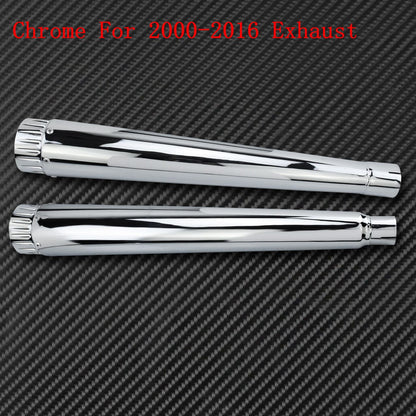 Motorcycle Megaphone Slip-On Mufflers Exhaust Pipes For Harley Touring Road Glide FLT Street Glide FLH Ultra Limited 2000-2020